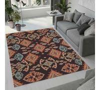 Tovast Tapis Boho Salon Chambre 100x150 cm Duveteux Doux Confort Tapis Rétro 3D Lavable Antidérapant Poil Ras Moquette pour Chevet Couloir Intérieur et Extérieur Rug Décorer(Image 7-19)