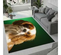 Tovast Tapis Chien Salon Chambre 100x200 cm Duveteux Doux Confort Tapis Animal 3D Lavable Antidérapant Poil Ras Moquette pour Chevet Couloir Intérieur et Extérieur Rug Décorer(Image 8-20)