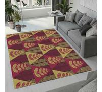 Tovast Tapis Formes Géométriques Salon Chambre 100x200 cm Duveteux Doux Confort Tapis Rétro 3D Lavable Antidérapant Poil Ras Moquette pour Chevet Couloir Intérieur et Extérieur Rug Décorer(8-1)
