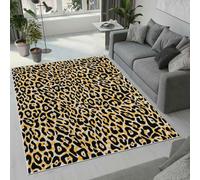 Tovast Tapis Imprimé Léopard Salon Chambre 100x200 cm Duveteux Doux Confort Tapis Imprimé Léopard 3D Lavable Antidérapant Poil Ras Moquette pour Intérieur et Extérieur Rug Décorer(Image 43-13)