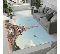 Tovast Tapis Tour Eiffel Salon Chambre 120x160 cm Duveteux Doux Confort Tapis Dinosaure 3D Lavable Antidérapant Poil Ras Moquette pour Intérieur et Extérieur Rug Décorer(Image 37-10)