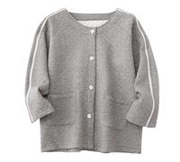 TOVCHEI Chemises Post-Chirurgie De L'Épaule pour Hommes Femmes Tear Away Hauts À Manches Longues Chimio Port Vêtements Adaptés Pyjama Patient,Men Grey b,L