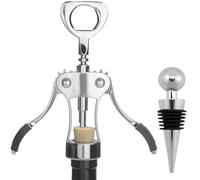 Tovee Tire-bouchon à aile amélioré avec bouchon de vin, tire-bouchon de serveur et décapsuleur de bière