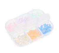 TOVINANNA 1 boîte Boîte Compartiments Déco Ongles Cœur Résine DIY Charmes Cœur Amour Accessoires Manucure Fille
