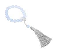 TOVINANNA 1 corde Chapelet de Perles Verre avec Franges Bracelet de Prière Élégant pour Célébrations Musulmanes et Décorations