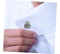 TOVINANNA 1 Ensemble De Boutons De Manchette En Brillant Avec Rose Pour Costume Mariage Affaires Élégant Pour Hommes Boutons De Manchette Roses Pour D'Honneur