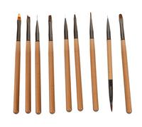 TOVINANNA 1 Ensemble Set de Pinceaux à Ongles Multifonctionnels pour Nail Art Outils pour Fleurs et Ombres Matériaux Doux et Durables