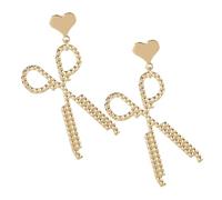 TOVINANNA 1 paire Boucles Oreilles Ciseaux pour Femmes Bijoux et Parfaits pour Stylistes Occasions Spéciales Or