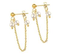 TOVINANNA 1 Paire Boucles Oreilles Douce Chaînes Pendantes Élégantes et Styles de Port Accompagnées de Bouchons Oreilles