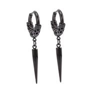 TOVINANNA 1 paire Boucles Oreilles Spike Rétro pour Hommes de Boucles Pendantes Punk Hip Hop Noir Accessoire Chic
