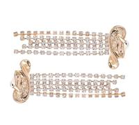 TOVINANNA 1 Paire Boucles Pendantes Étincelants avec Franges Bijoux pour Femmes Parfaites pour Concerts Tenues de Cowboy