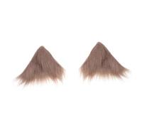 TOVINANNA 1 Paire Épingles à Cheveux Animaux Peluche Accessoires de Cosplay avec Oreilles Fluffy pour pour Halloween et Autres Occasions