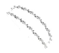 TOVINANNA 1 Pc bandeau de perles double couche Engrener frange -tête en perles à deux étages dentelle hair charms hair toppers joli cerceau de cheveux bandeau femme perle alliage Silver