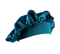TOVINANNA 1 PC Chapeau De Bonnet De Soie Pour Dormir Chapeau De Nuit Femmes Coiffure Sommeil Casques Satin Pour Les Femmes Large Lit Latéral Dames Bandes Tissu Élastique Bleu