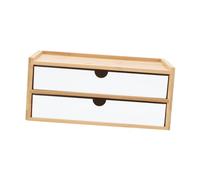 TOVINANNA 1 Pc Pour Soins De La Peau Couvercle Attaquer Se Soucier Stylo Rose Armoire Unité Mini Trousse Pinceaux La Commode Poubelle Porte-brosse Blanche Bambou