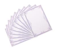 TOVINANNA 10 feuilles Lot Papier Intérieur pour Certificats Vierges Papier Récompense Scolaire Bleu pour Diplômes et Récompenses Coins Arrondis Double Orientation