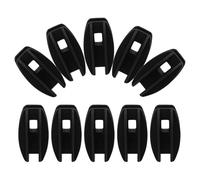 TOVINANNA 10 Isolateurs Noirs pour Clôtures Électriques Accessoires pour Poteaux Carrés Lot de 10 Pièces Isolateurs Portables pour Fils de Clôture à Bétail Fournitures Agricoles Sûres