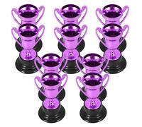 TOVINANNA 10 Mini Trophées en Plastique pour Garçon et Filles, Coupe Trophée Élégante pour Compétitions Sportives et Tournois, Lot de 10 Pièces, Symbole de Motivation Polyvalent