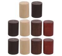 TOVINANNA 10 Pièces Bouchon de Parfum en Bois Bouchon de Flacon de Parfum en Bambou Cylindre 15 Dents et Diffuseurs D’huiles Essentielles Collections