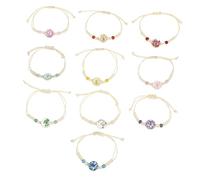 TOVINANNA 10 Pièces Bracelet Tressé pour Femme de Accessoire Élastique et Durable Parfait pour et Usage