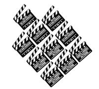 TOVINANNA 10 Pièces Broche Épingle Noire en Alliage de Clap de Cinéma, Compacte et Sécurisée, pour Soirées Cinéma et Décorations de Fête