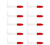 TOVINANNA 10 pièces Embouts de Cartouche pour Mastic avec Bouchons Rouges Buses Étanchéité Résistant Corrosion Anti-obstruction pour Silicone Scellement et Calfeutrage Maison et Cuisine