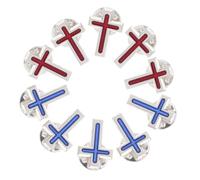 TOVINANNA 10 Pièces Épingle Souvenir de Première Communion, Épingle de Revers Croisée, Broche Jésus, Alliage de Zinc, Croix, Confortable à Porter, Souvenir Mémorable, pour Hommes et Femmes,