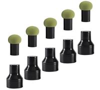 TOVINANNA 10 Pièces Éponge à Maquillage de Champignon Verte, Double Usage pour Teint et Contour, Mousse Hydrophile en Polyuréthane, pour Maquillage Quotidien et Peau Sensible