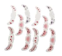 TOVINANNA 10 Pièces Halloween Stickers Freckles Face Tattoo Patches Fake Scars Decals For Cosplay Party Outdoor Events