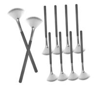 TOVINANNA 10 Pièces Pinceau Blush Poudre Éventail Applicateur Maquillage Visage Pinceau Highlighter Blush Visage