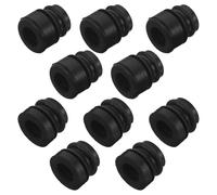 TOVINANNA 10 Pièces Support Anti-Vibration en Caoutchouc pour Tronçonneuse à Essence, Coussin Solide Noir, Adapté à Tous Les Projets de Travail du Bois en Extérieur