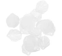 TOVINANNA 100 Breloques de Collier en Acrylique Blanc Trou, Faciles à Utiliser Stocker, pour Création de Bijoux DIY et Œuvres D'art