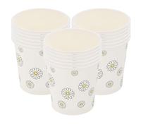 TOVINANNA 100 Mini-Gobelets en Papier Jetables à Goûter, Résistants et Biodégradables, pour Portions Individuelles, Usage Hygiénique, Adaptés aux Dégustations à Domicile Pique-Niques