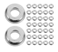 TOVINANNA 100 Perles d'Espacement Rondelles Plates en Acier Inoxydable 5X2Mm Trou 2Mm Argentées Hypoallergéniques 100 Pièces pour Création Bijoux DIY Bracelets Colliers Boucles