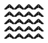 TOVINANNA 100 Pièces Coins de Livres Forgé Noir, Protecteurs D'album Triangulaires Style Vintage, Solide pour Scrapbooking et Protection de Couverture