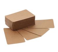 TOVINANNA 100 pièces Lot Cartes Kraft Vierges Épaisses Double-face pour Jeux Notes Écriture et DIY Cartes de Mots Compactes pour Étudiants et Bureaux