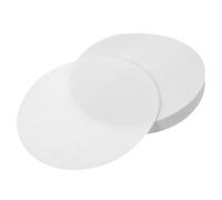 TOVINANNA 100 Pièces Papier Filtre Qualitatif Blanc de 18 Cm à Débit Moyen, Séparant Précipités Grossiers et Gélatineux pour Applications en Chimie Générale et Expérimentale