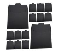TOVINANNA 100 Pièces Pochettes Cd Papier Noir Cd Dvd de Rangement Papier Durable pour Stockage Organisation de Documents Cartes