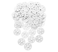 TOVINANNA 100 Rondelles Galvanisées en Fer à 6 Trous pour Plaques de Plâtre Isolantes Assortiment de Rondelles Plates Métalliques pour Fixation Murale Adaptées à la Réparation et
