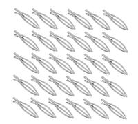 TOVINANNA 100pièces Barrette Acier Inoxydable Forme De Accessoire De Cheveux Géométrique Clip à Bec De Canard Découpé