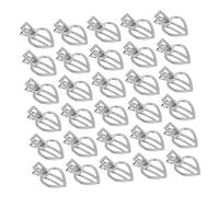 TOVINANNA 100pièces Barrette Cœur Acier Clips Géométriques Élégants Accessoires De Coiffure Modernes