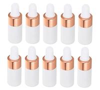 TOVINANNA 10Pcs Dropper Bottle Grosted Perfume Eye Dropper Bouteilles Ambre Parfum Avec Du À Main Moussant Dropper Dispensateur Soam Soap Distribution À L'Huile De Liquide Bouteille