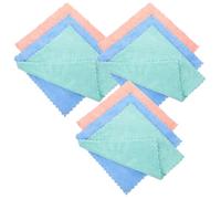 TOVINANNA 10pcs Serviettes pour Visage en Microfibre Ultra Douces et Absorbantes, Lingettes Démaquillantes Réutilisables en Polyester, Maison Salle de Bain Couleur Aléatoire Style Aléatoire