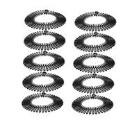 TOVINANNA 10pièces Peigne Circulaire Extensible Plastique Bandeau Extensible Pour Cheveux Support De Bandeau à Dents Circulaires