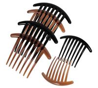 TOVINANNA 10pièces Peignes à Cheveux Acryliques Longs à Dents Lot De Noir Et Accessoires Élégants Pour Femmes Et Filles Pour Coiffures Quotidiennes Et Chignons