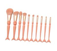 TOVINANNA 10pièces Pinceaux De Maquillage Pour Visage Et Yeux Pinceaux Professionnels Fibres Synthétiques Pour Ombres à Paupières Et Fond De Teint Pratique Et Léger Opp