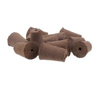 TOVINANNA 12 Pièces Bloc de Culture Hydroponique de Semis, sans Terre | Mousse Polyuréthane et Matrice de Tourbe, Couleur Café, Usage Terrasse Extérieure et Jardinière de Deck