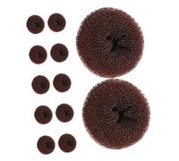 TOVINANNA 12 Pièces Donut Hair Bun Maker Outil de Chignon Élastique et Confortable pour Voyage et Bureau Compatible avec Tous Types de Cheveux