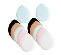 TOVINANNA 12 Pièces Mini Houppette à Poudre Pour Maquillage Application Précise Forme Triangulaire Peaux Variées Compacte Facile à Ranger Et Transporter
