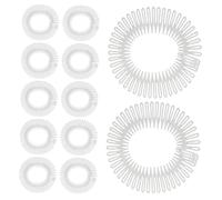 TOVINANNA 12 pièces Peignes Elastiques Invisibles pour Cheveux Accessoire Coiffure Extensible Outil de Fixation Frisottis pour Front et Nuque Transparent